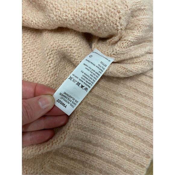 Anthology Knit Pale Pink Acrylic Blend Turtleneck Sweater Sz 16/18 (XL), MP $129 - Picture 4 of 8